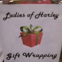 LOH Gift wrapping at Brandon Harley Davidson, December 2012