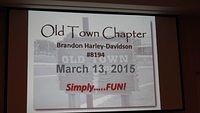 March Chapter Meeting 2015