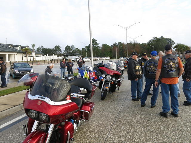 Vietnam Veteran Wall Memorial Escort 1-13-15 (34)