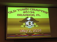 May 2, 2014 Chapter Meeting